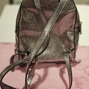 NWT Michael Kors RHEA Zip MD Backpack In LT Pewter MICHAEL MICHAEL KORS - Rhea leather backpack grey - The Corner main image 4